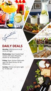 Daily Deals at Signatures Daily Deals at Signatures