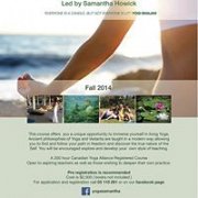 Yoga Teacher Training with Samantha Howick Yoga Teacher Training with Samantha Howick