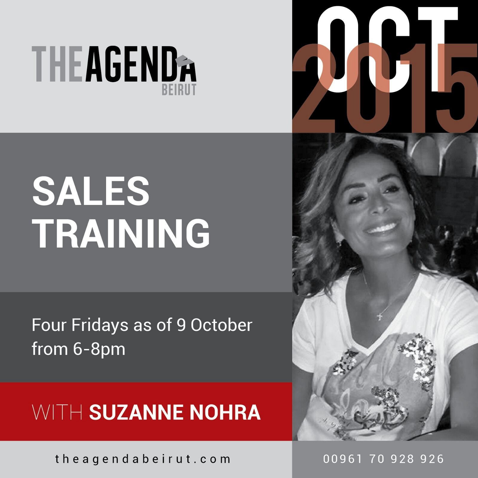 sales training with suzanne nohra at the agenda beirut lebtivity