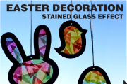 Easter Decoration for Kids | Stained Glass Effect Easter Decoration for Kids | Stained Glass Effect