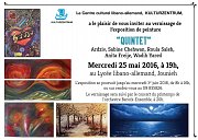 L'exposition de peinture "QUINTET" - Wadih Yared, Ardziv, Roula Saleh, Sabine Chehwan, Anita Freije L'exposition de peinture "QUINTET" - Wadih Yared, Ardziv, Roula Saleh, Sabine Chehwan, Anita Freije