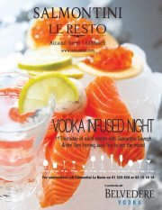 VODKA INFUSED NIGHT at Salmontini VODKA INFUSED NIGHT at Salmontini
