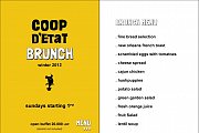 Winter Brunch at Coop d'Etat on Sundays Winter Brunch at Coop d'Etat on Sundays
