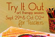Try It Out- art therapy session for teachers Try It Out- art therapy session for teachers