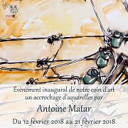 Évènement Inaugural | Accrochage d'Aquarelles par Antoine Matar Évènement Inaugural | Accrochage d'Aquarelles par Antoine Matar
