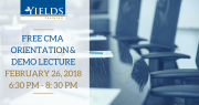 Free CMA Orientation & Demo Lecture Free CMA Orientation & Demo Lecture