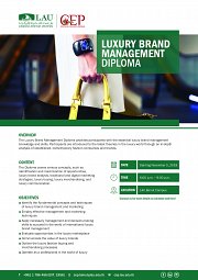 Luxury Brand Management Diploma Luxury Brand Management Diploma