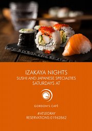 Izakaya Nights at Gordon's Café Izakaya Nights at Gordon's Café