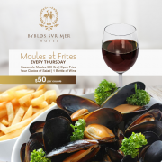 Moules et Frites at Cafe Tournesol Moules et Frites at Cafe Tournesol