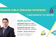 Public Speaking Workshop with Roni Alpha Public Speaking Workshop with Roni Alpha