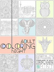 Adult Coloring Night at Mint Amioun Adult Coloring Night at Mint Amioun