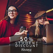 50% STUDENT Discount at Riviera Hotel & Beach Lounge 50% STUDENT Discount at Riviera Hotel & Beach Lounge