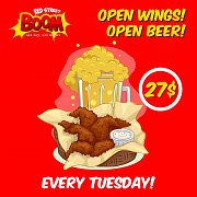 Open Wings and Beer at The Redstreet Boom Open Wings and Beer at The Redstreet Boom