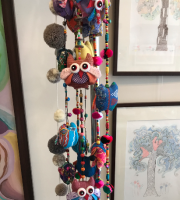 Pompom Wall Hanging at Alwan Salma Pompom Wall Hanging at Alwan Salma