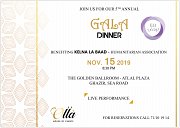 Kelna La Baad Humanitarian Association Gala Dinner Kelna La Baad Humanitarian Association Gala Dinner
