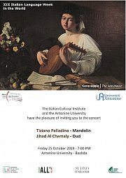 Concert "Assolo Mandolin Concert" by Tiziano Palladino and Jihad Al Chemaly Concert "Assolo Mandolin Concert" by Tiziano Palladino and Jihad Al Chemaly